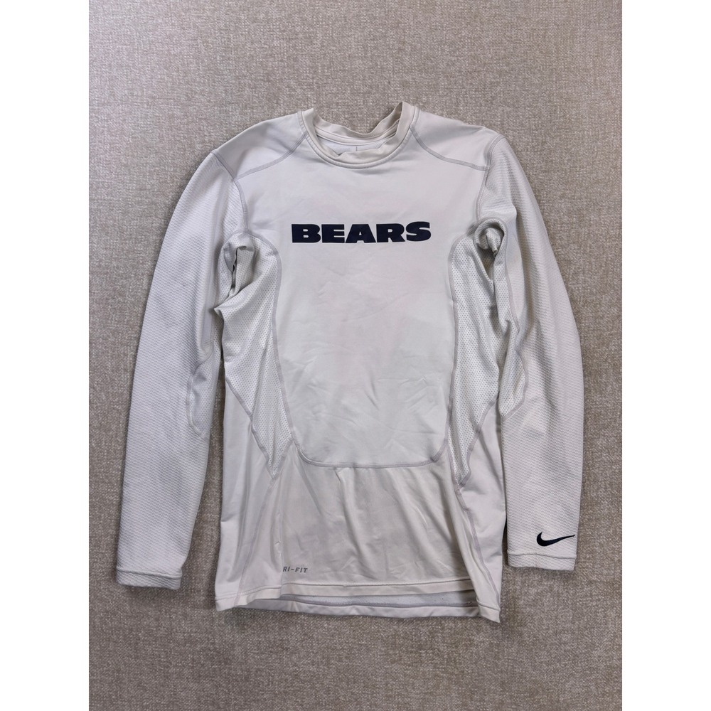 Nike Pro Training Chicago Bears NFL Dri-FIT Long Sleeve Compression Shirt Mens L